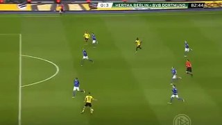 Henrikh Mkhitaryan Goal - Hertha Berlin vs Borussia Dortmund 0-3 (2016)