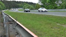 Nordschleife Touristenfahrten 2014 almost Audi S3 crash unfall lucky driver
