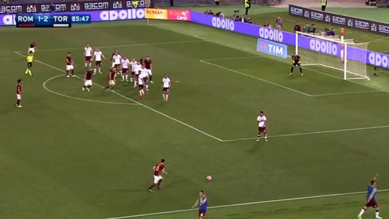 Francesco Totti Goal - AS Roma 2-2 Torino - 20.04.2016 HD