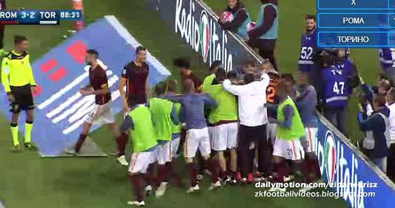 3-2 Francesco Totti Goal - Roma 3-2 Torino Serie A 20.04.2016