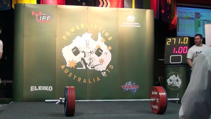 NGHIEP LUU IPF WORLD RECORD DEADLIFT 271KG IN 66KG CLASS