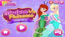 Modern Princess Prom Dress - Disney Princess Elsa Jasmine Belle Aurora Ariel and Cinderella
