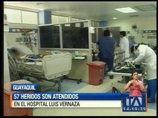Heridos por terremoto son tratados en el hospital Luis Vernaza