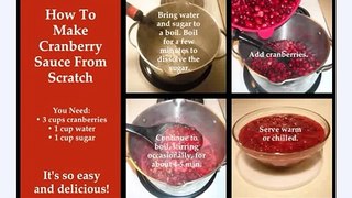 How to make homemade cranberry sauce