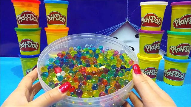 Disney Pixar Inside Out Toys Play Doh Orbeez Giant Surprise Egg Sadness Joy Fear Disgust A