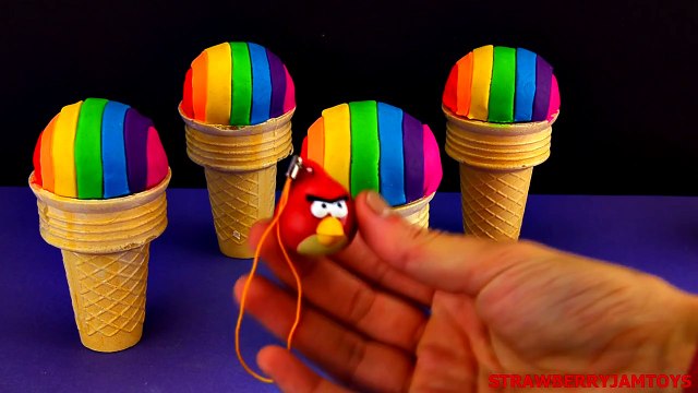 Spongebob Play Doh Shopkins Angry Birds Captain America Monsters University Surprise Eggs