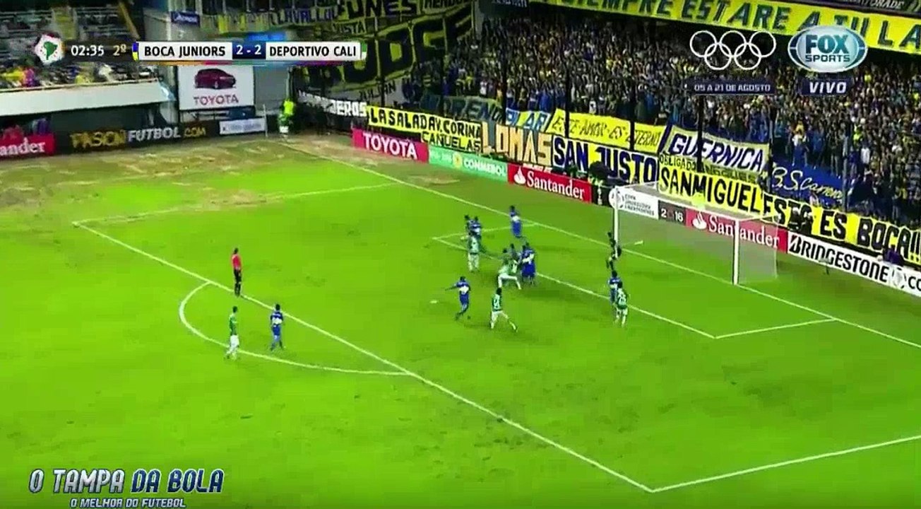 Andres Chavez  Goal Boca Juniors 3-2 Deportivo Cali 2016