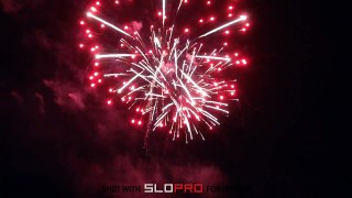 Slow Motion - Friday Night Fireworks over Delaware River