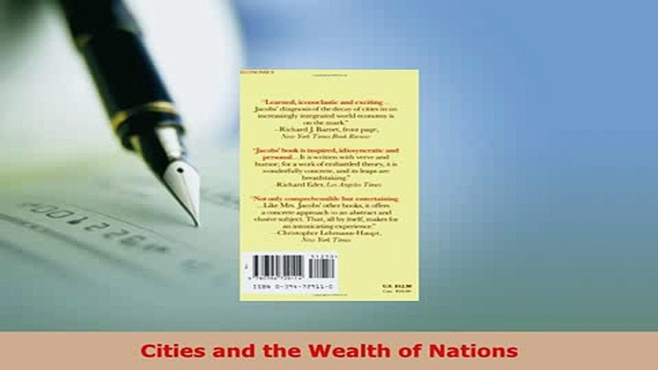 PDF  Cities and the Wealth of Nations  Read Online