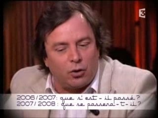 Frédéric Mitterrand enguirlandé par Beineix