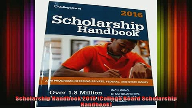 DOWNLOAD FREE Ebooks Scholarship Handbook 2016 College Board Scholarship Handbook Full Free