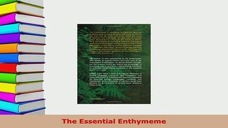 Download  The Essential Enthymeme PDF Online