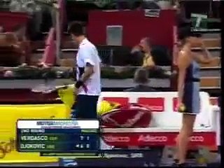 Djokovic Hits, Hugs and Kisses Sexy Ball Girl in Tennis Match