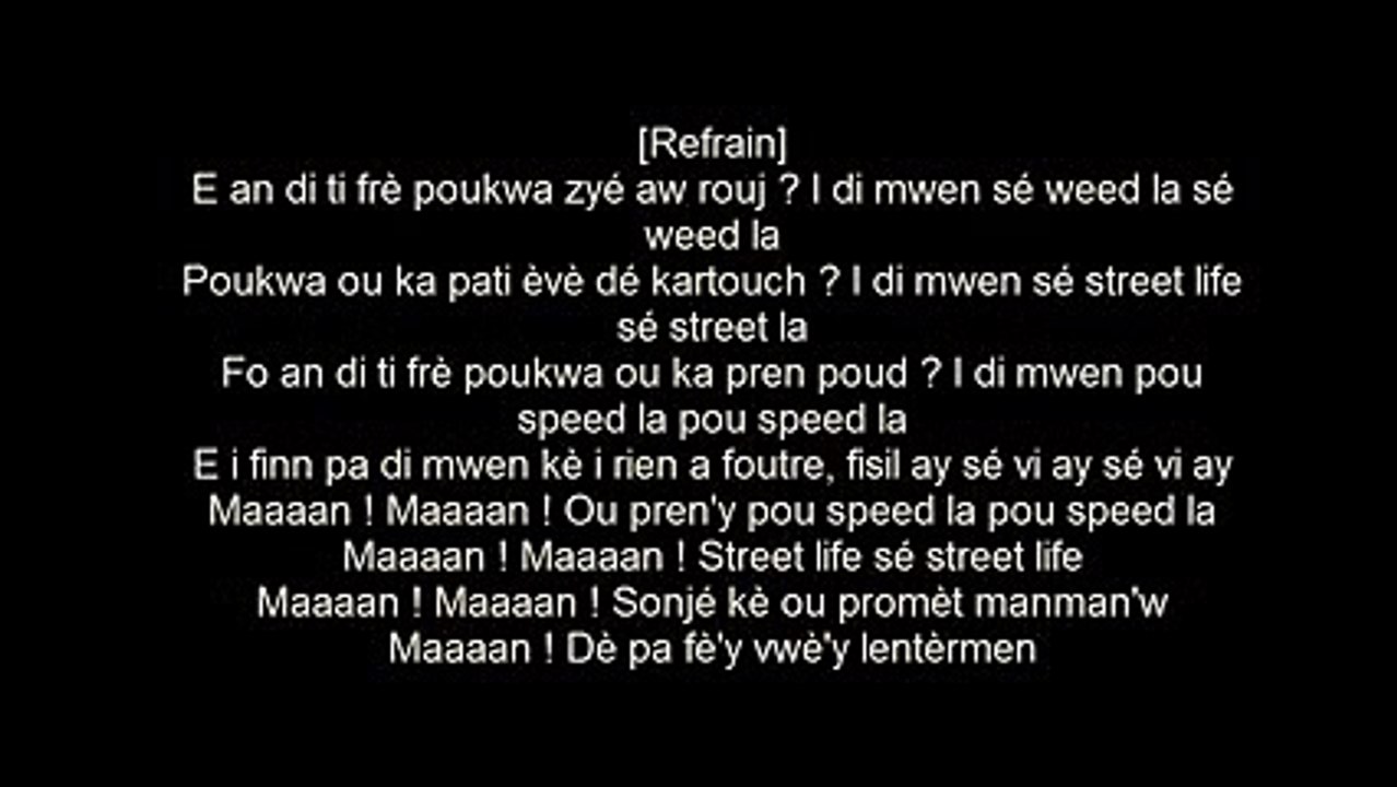 Paroles - KEROS N Promette Manmanw