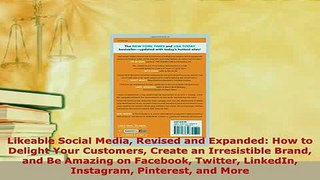 PDF  Likeable Social Media Revised and Expanded How to Delight Your Customers Create an Ebook