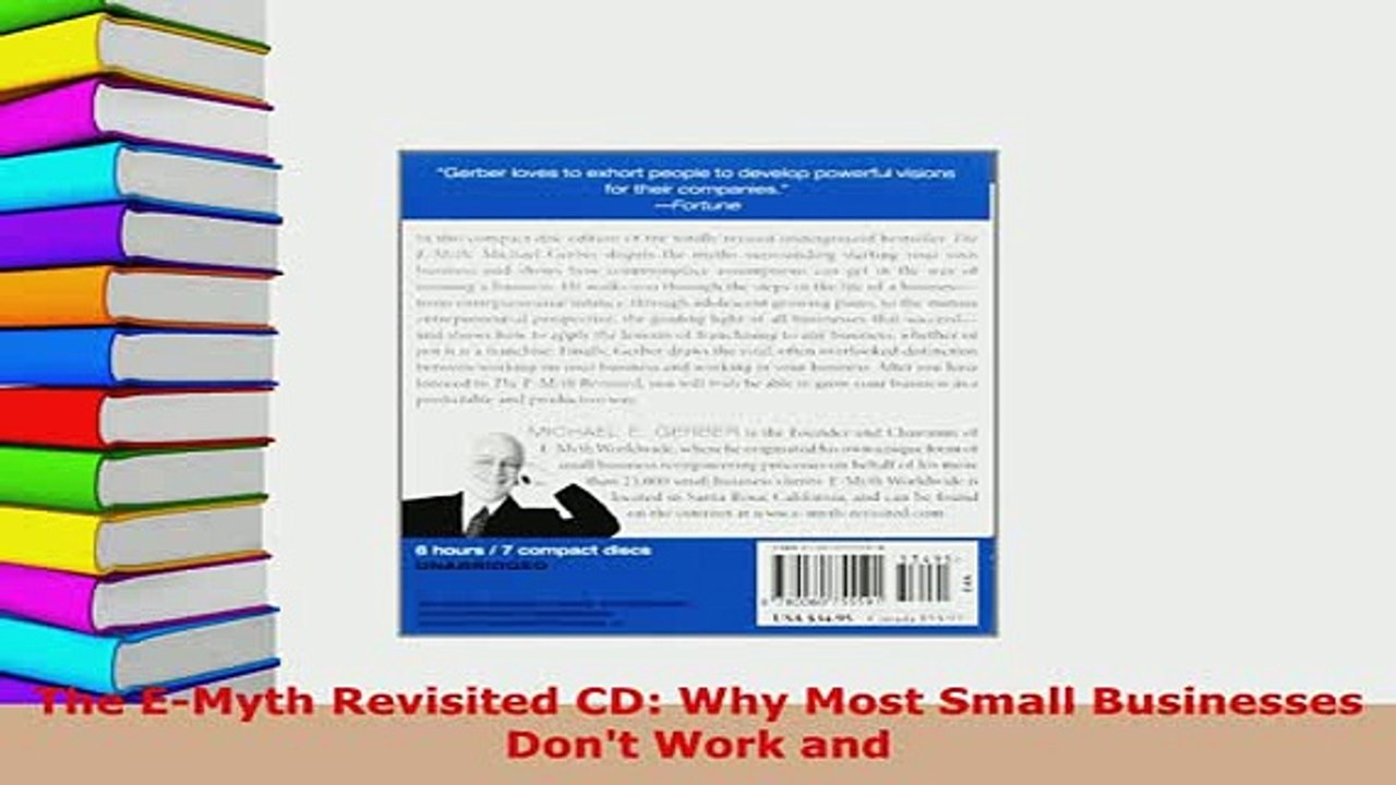 PDF  The EMyth Revisited CD Why Most Small Businesses Dont Work and Download Full Ebook