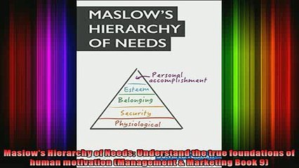 Free Full PDF Downlaod  Maslows Hierarchy of Needs Understand the true foundations of human motivation Full Ebook Online Free