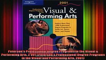 READ book  Petersons Professional Degree Programs in the Visual  Performing Arts 2 001 Petersons Full Free
