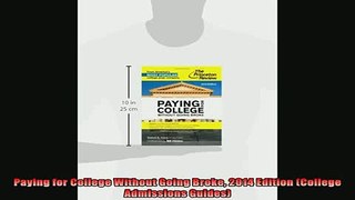READ book  Paying for College Without Going Broke 2014 Edition College Admissions Guides Full EBook