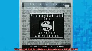 READ book  Financial Aid for African Americans 20142016 Full Free