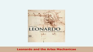 PDF  Leonardo and the Artes Mechanicae PDF Full Ebook