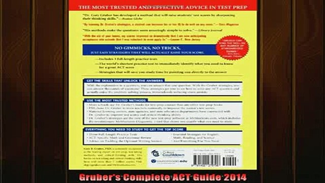 READ book Grubers Complete ACT Guide 2014 Full Ebook Online Free