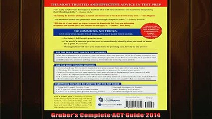READ book  Grubers Complete ACT Guide 2014 Full Ebook Online Free
