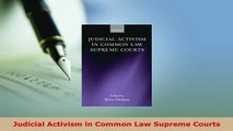 Download  Judicial Activism in Common Law Supreme Courts Free Books