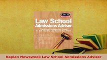 PDF  Kaplan Newsweek Law School Admissions Adviser  EBook