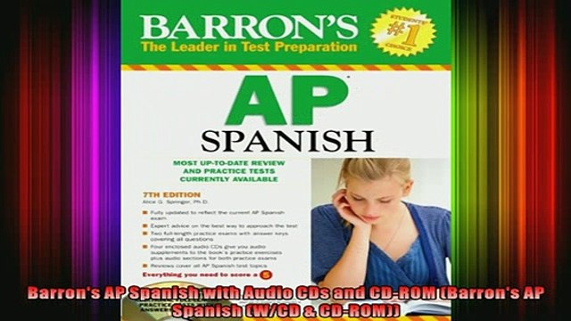 READ book Barrons AP Spanish with Audio CDs and CDROM Barrons AP Spanish WCD CDROM Full EBook