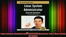 Free Full PDF Downlaod  Linux System Administrator Interview Questions Youll Most Likely Be Asked Full Ebook Online Free