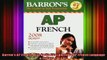 READ FREE FULL EBOOK DOWNLOAD  Barrons AP French with Audio CDs Barrons AP French Language  Culture WCD Full EBook
