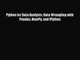 Download Python for Data Analysis: Data Wrangling with Pandas NumPy and IPython PDF Online