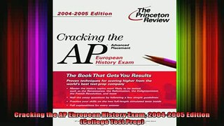 READ book  Cracking the AP European History Exam 20042005 Edition College Test Prep Full Free