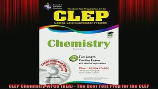 DOWNLOAD FREE Ebooks  CLEP Chemistry WCD REA  The Best Test Prep for the CLEP Full Free