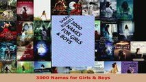 PDF  3000 Names for Girls  Boys Read Full Ebook
