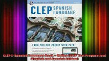DOWNLOAD FREE Ebooks  CLEP Spanish Language Book  Online CLEP Test Preparation English and Spanish Edition Full EBook