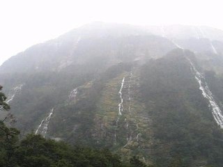 Cascades Milford Sound