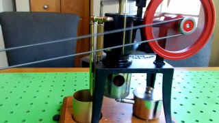 Rider-Ericsson Stirling engine and Challenge grinder