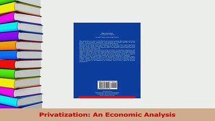 Read  Privatization An Economic Analysis Ebook Free