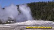 Old Faithful Geyser Eruption in Yellowstone National Park Erupts - April 20th 2016