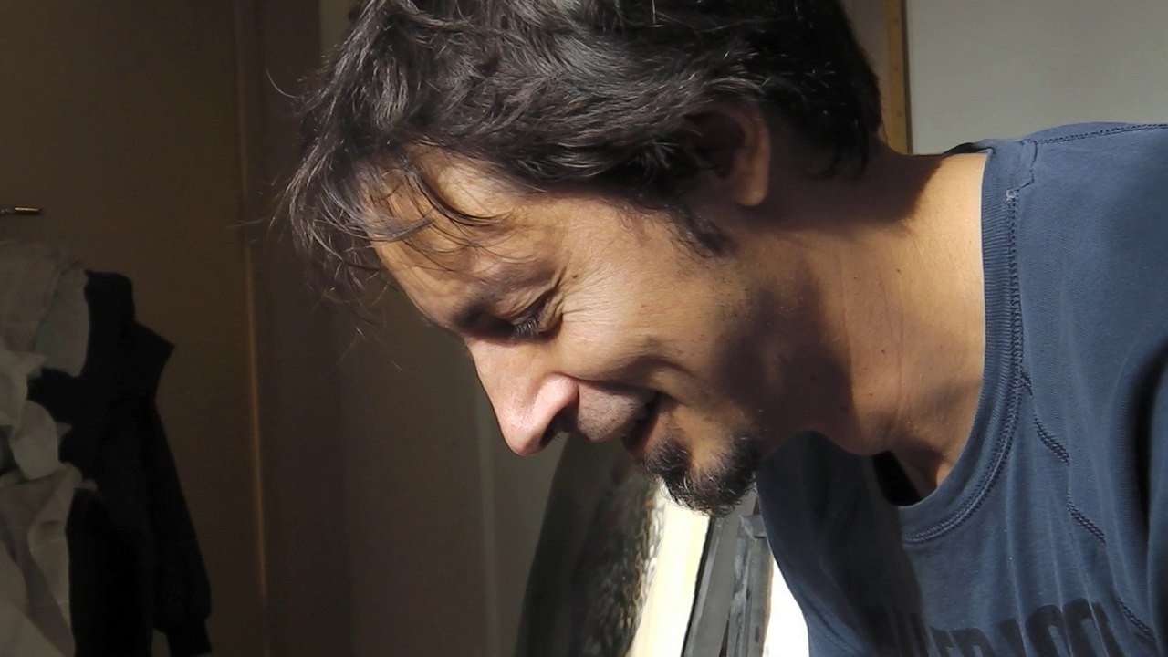 Hubert DUPRILOT, peintre, chez lui le 30 Octobre 2014