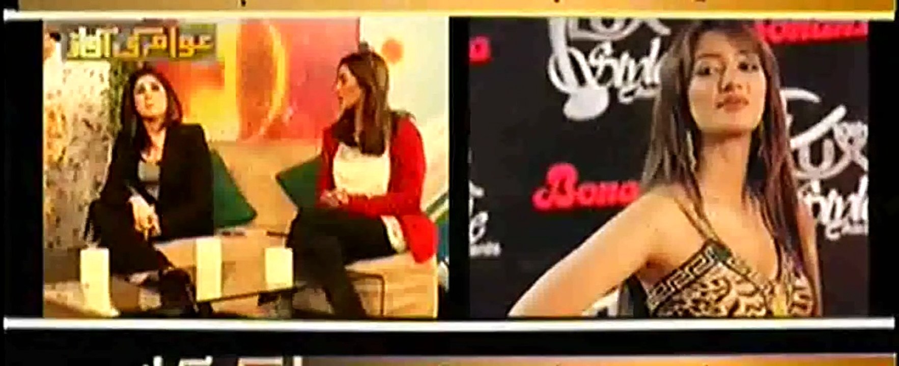 MATHIRA vs Qandeel Balouch Fight on TV show 2016 -- Mathira walked Out after Awsome Bezzati