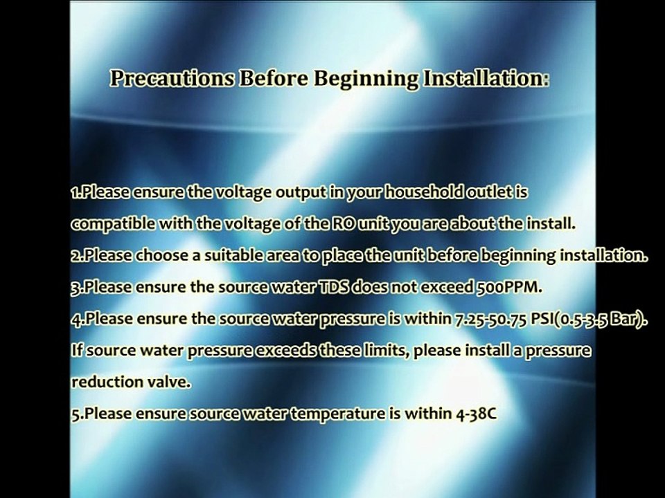 Assembly of our RO systems