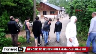 Selin ortasında mahsur kaldılar