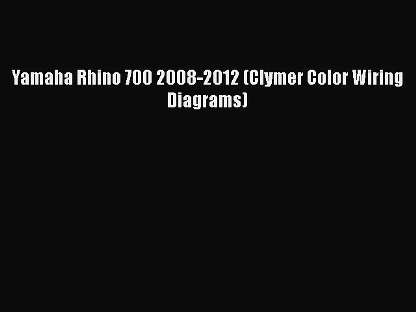 Yamaha Rhino 660 Wiring Diagram Wiring Diagrams Data