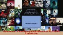 PDF  Impotence Diagnosis and Management of Erectile Dysfunction Read Full Ebook