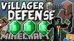 Minecraft Minigame: Villager Defense - SO MUCH SCREAMING!