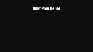 Ebook NAET Pain Relief Download Full Ebook