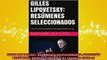 DOWNLOAD FREE Ebooks  GILLES LIPOVETSKY RESÚMENES SELECCIONADOS COLECCIÓN RESÚMENES UNIVERSITARIOS Nº 62 Full EBook